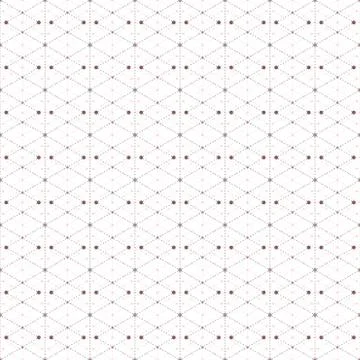 Dotted seamless pattern with rhombus and nodes. Repeating modern stylish Illustrazione stock