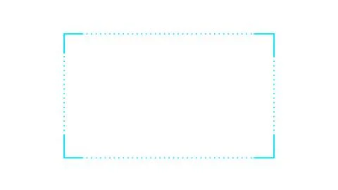 Dotted Selection Rectangle Overlay, Minimal UI Interface Border Guide Stock Illustration