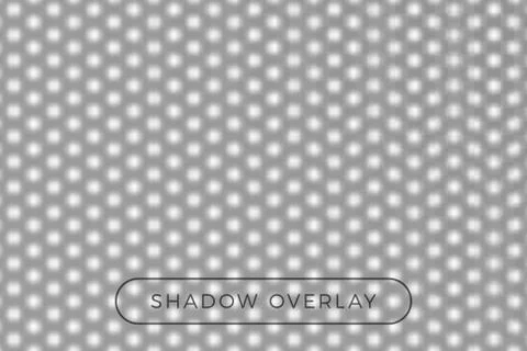 Dotted shadow realistic grey decorative background vector illustration. Trans イラスト素材