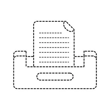 Dotted shape buciness document file cabinet design Stock-Illustration