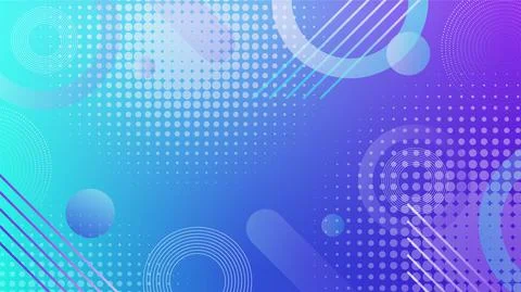 Dotted shaped abstract background with geometric figures Stock Illustration