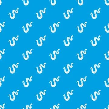 Dotted snake pattern seamless blue Stock Illustration