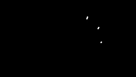 Dotted sphere minimal tech white stroke shape vector Vidéo 346847631