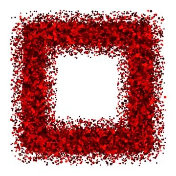 Dotted square for design project - 3D illusion  - vector illustration 스톡 일러스트