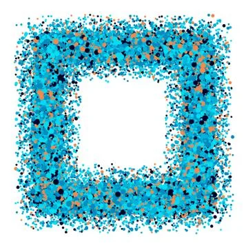 Dotted square for design project   - vector illustration 스톡 일러스트