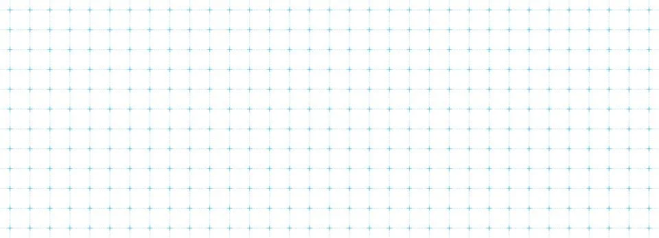 Dotted square grid planer page. Seamless blue dashed checkered paper pattern Stock Illustration