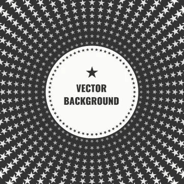 Dotted stars on background. Stock Illustration