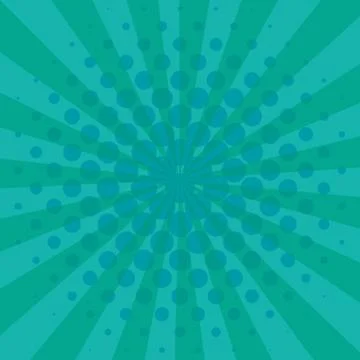 Dotted sunburst pattern background Stock Illustration