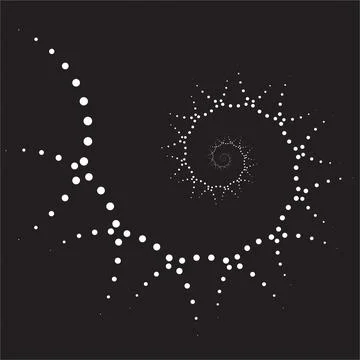 Dotted Swirl Stock Illustration