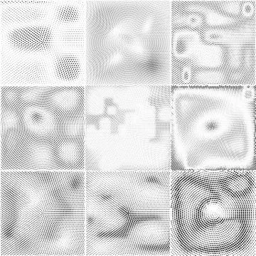 Dotted texture.Halftone monochrome retro background. Illustrazione stock