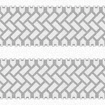 Dotted tire tracks set Stock Illustration