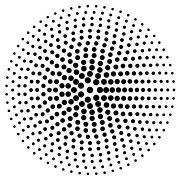 Dotted vector background from circles Illustrazione stock