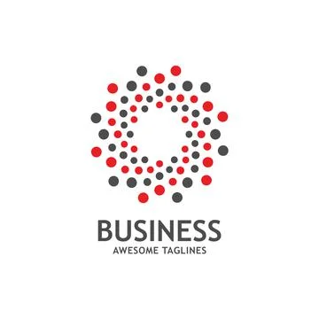 Dotted vector circle frame Stock Illustration