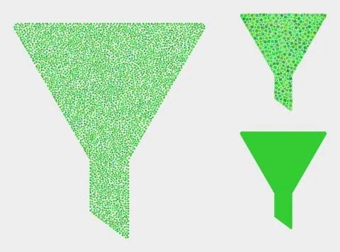 Dotted Vector Filter Icons 스톡 일러스트