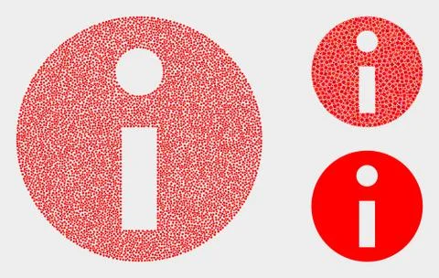 Dotted Vector Information Icons Illustrazione stock