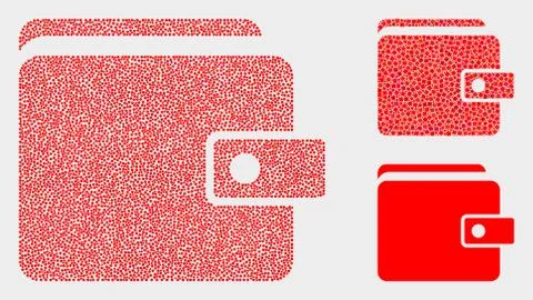 Dotted Vector Purse Icons Stock Illustration