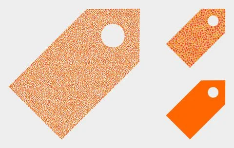 Dotted Vector Tag Icons 스톡 일러스트