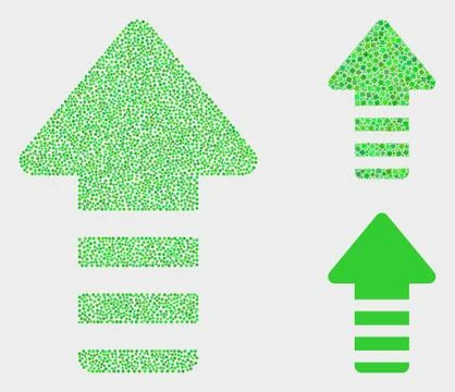 Dotted Vector Update Arrow Icons Illustrazione stock