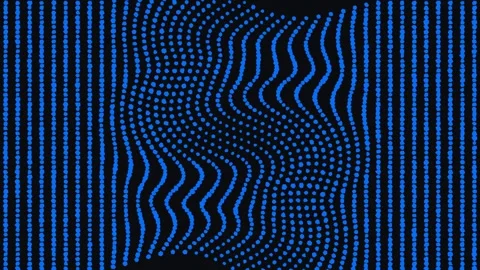 Dotted wave pattern grid with distortion effect for data visualization and .. Stockbeeldmateriaal 348115586