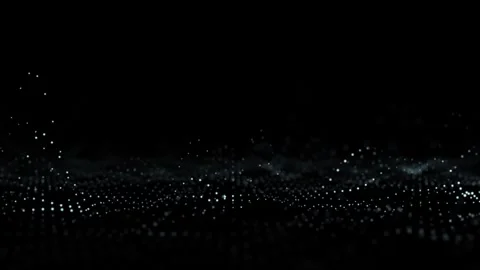 Dotted waves bounce effect looping animation background Stock Footage 338107619