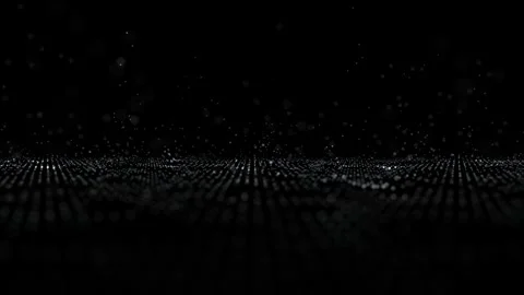 Dotted waves bounce effect looping animation background Stock Footage 340237635