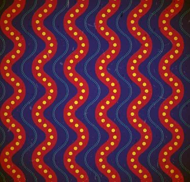 Dotted waves. Grungy seamless pattern Stock Illustration