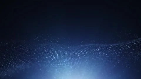 Dotted waves slow motion flow loop animation Stock Footage 340588738