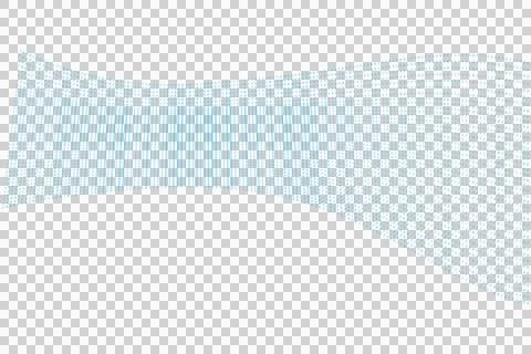 Dotted wavy lines on white background Stock Photos
