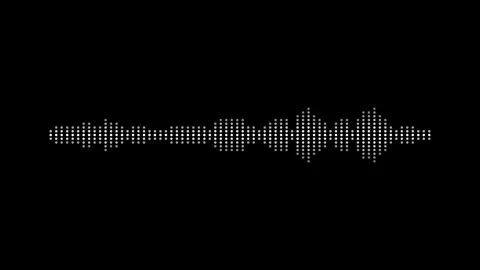 Dotted white audio waveform bars 動画素材 348268987