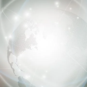 Dotted world globe, light design vector illustration 스톡 일러스트