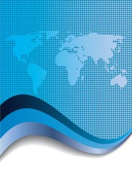 Dotted world Stock Illustration