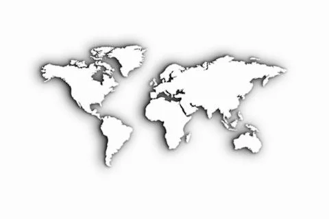 Dotted world map Stock Photos