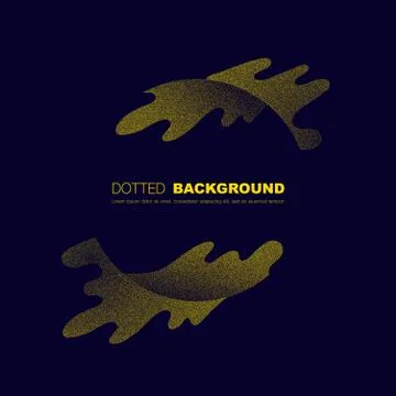 Dotted yellow circle frame Stock Illustration