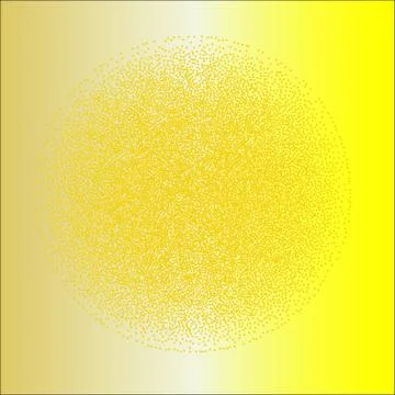Dotted Yellow Orb Background Stock Illustration