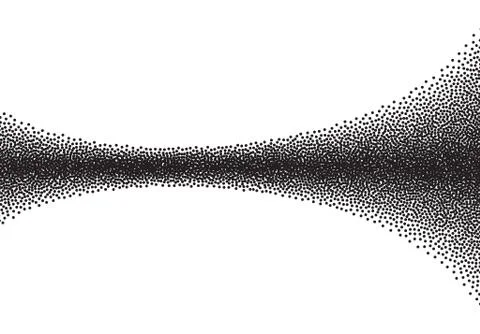 Dotwork gradient background, black and white scattered stipple dots イラスト素材