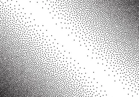 Dotwork gradient background, black and white scattered stipple dots イラスト素材