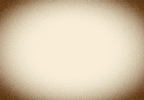 Dotwork gradient background, black and white scattered stipple dots Stock Illustration