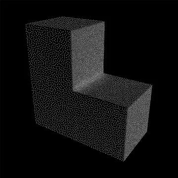 Dotwork Halftone Corner Box. Engraving Vector Illustration. Illustrazione stock