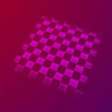 Dotwork Halftone low poly style geometrical boxes Illustrazione stock