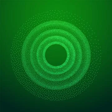 Dotwork Halftone low poly style geometrical object Illustrazione stock