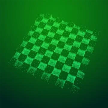 Dotwork Halftone low poly style geometrical boxes Illustrazione stock