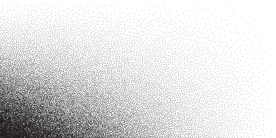 Dotwork pattern background. Black noise stipple dots. Dotted vector Stock Illustration