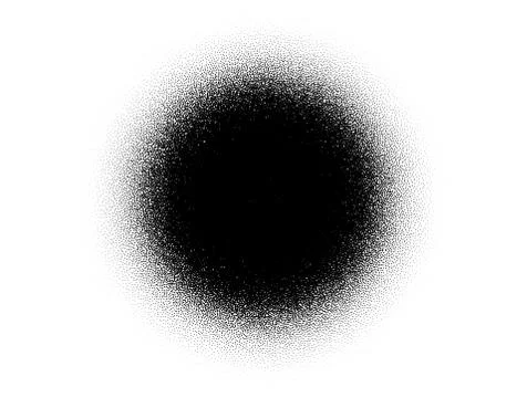 Dotwork stain pattern background. Black noise stipple dots. Dotted vector Stock Illustration