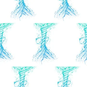 Dotwork Storm Tornado Seamless Pattern Stock Illustration
