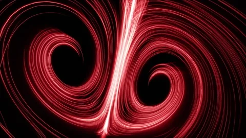 DoubeSpiral-Red Stock Footage 153487715