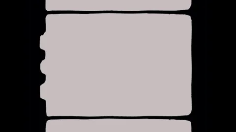 Double 8mm 3-Stack Film Frames 4K Video Overlay Stock Footage 313105844