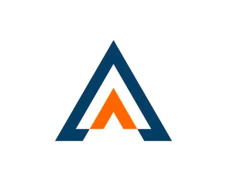 Double abstract triangle shape Stock Illustration