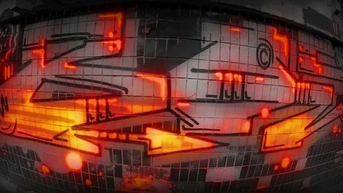 Double Acid RGB Graffiti 動画素材 74907835
