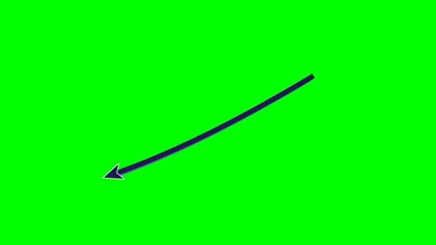 Double arc hand swash Green Screen Lower Third Stock Footage 345222155