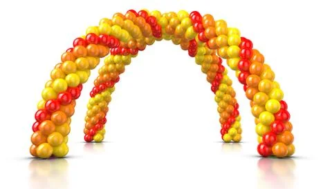 Double arch balloons Illustrazione stock